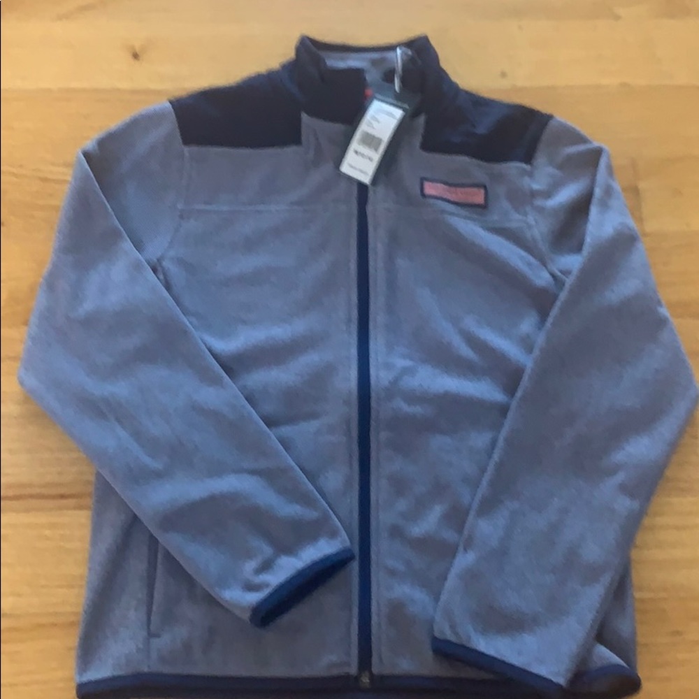 Boys Vineyard Vines fleece jacket New M (12-14)